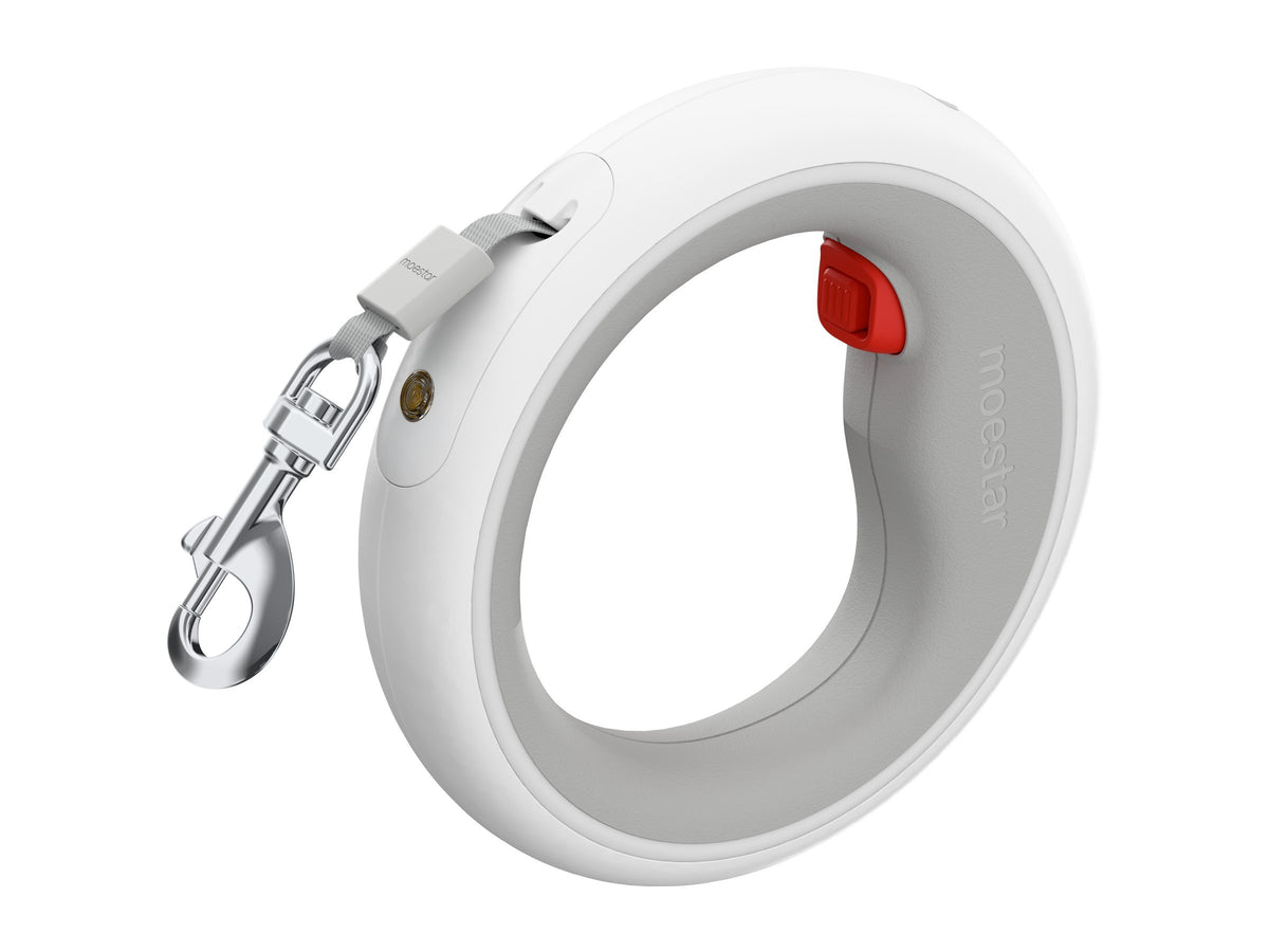 UFO Leash Gen 3 Plus with soft-touch grey inner ring and red trigger brake